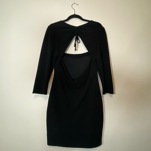 COPY - Bestey Johnson Black Square Neck Sweater Dress - Picture 14 of 15